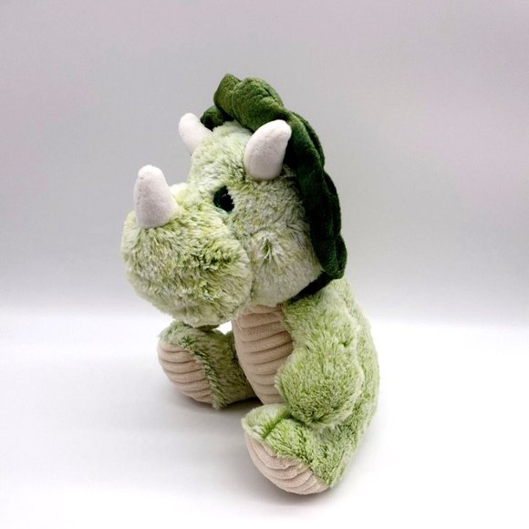 Best Made Toys Triceritops Plush Dinosaur 11" Clean Sanitized Green Eyes Collect - Picture 4 of 9
